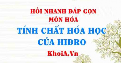 Tính chất hóa học của Hiđrô (H2)? Hỏi nhanh đáp gọn môn Hóa